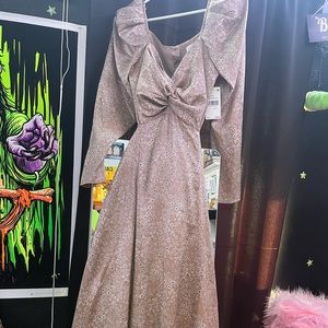 Brand new with tag nude flower print dress